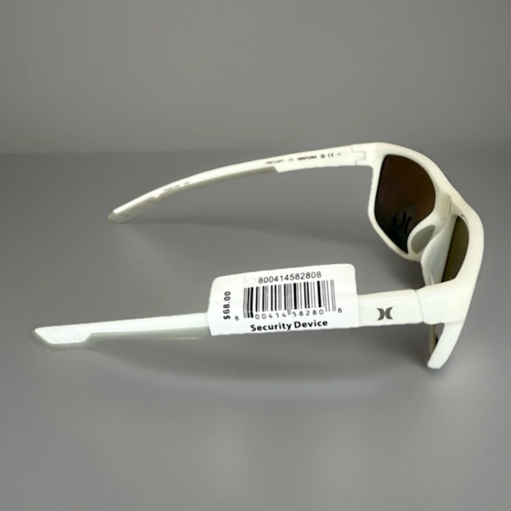 Hurley Sunglasses Floating White Frame Blue Lenses Polarized Unisex - Picture 5 of 6